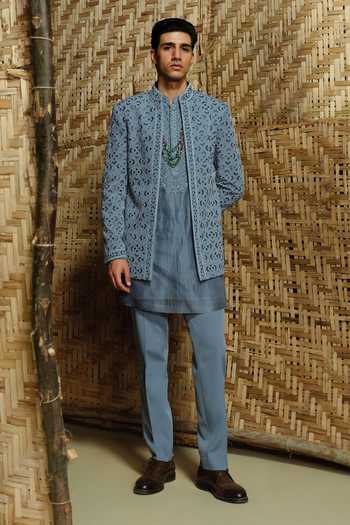 Amaare Baaj Hand Embroidered Bandhgala & Kurta Set