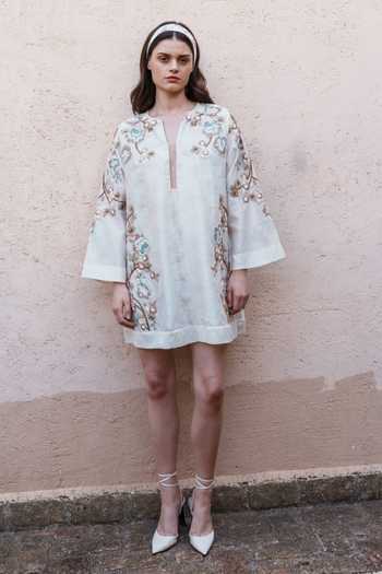 Shruti Sancheti Embroidered Chanderi Dress 