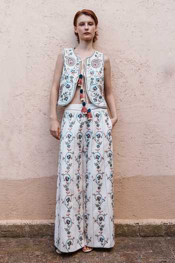 Shruti Sancheti Embroidered Waistcoat & Pant Set 