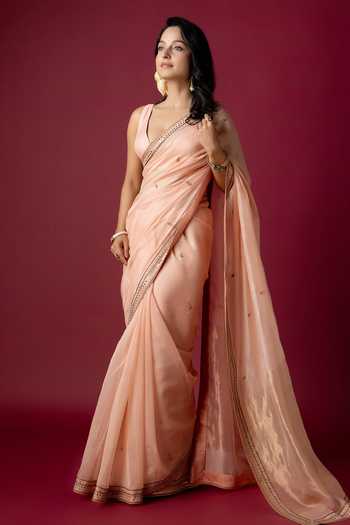 Monika Mathuria Datta Aari Hand Embroidered Saree 