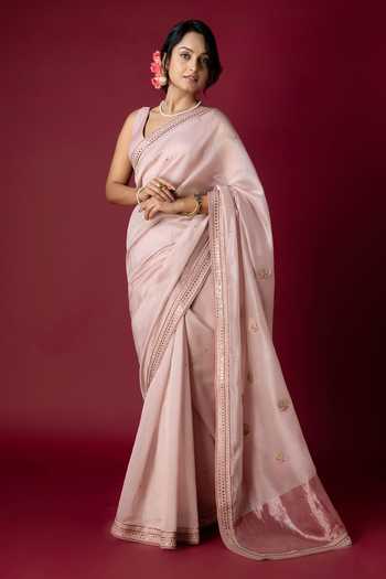 Monika Mathuria Datta Aari Embroidered Saree 