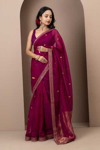 Monika Mathuria Datta Zari Woven Saree 