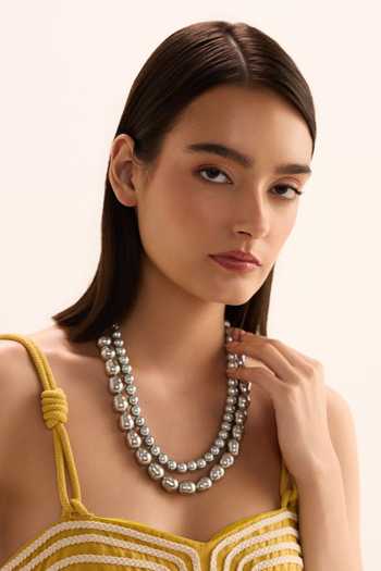 Anaash Beaded Multi Strand Necklace 