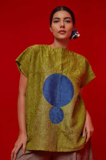 Stoique Lane Patchwork Embroidered Top 