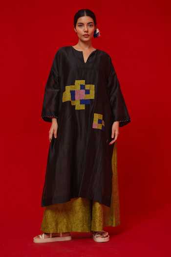 Stoique Trace Silk Chanderi Tunic 