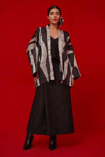 Stoique Unfold Crushed Silk Skirt 
