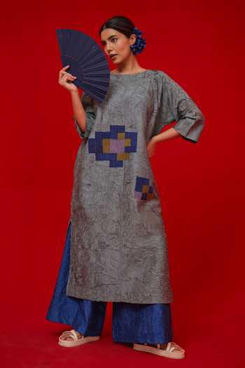 Stoique Spring Patchwork Embroidered Tunic 