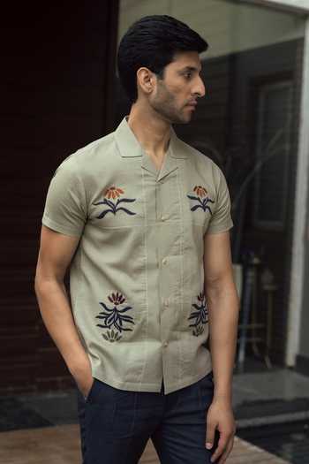 Lacquer Embassy Zephyr Embroidered Shirt