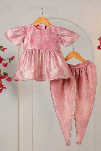 Casa Ninos Peplum Tunic & Dhoti Pant Set 