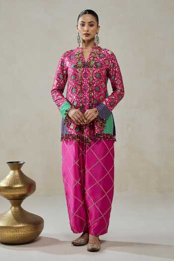 Nitika Gujral Patola Pattern Jacket & Salwar Set 
