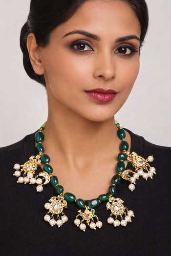 Xago Polki Moissanite Motif Necklace 