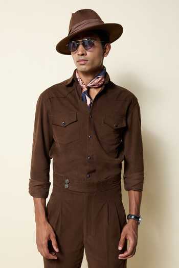 House Of Three Vintage Western Corduroy Shirt 