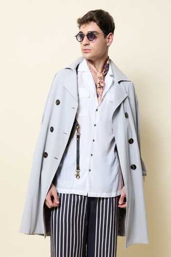 House Of Three Pastel Trench Coat 