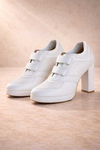Tiesta Minimal White Sneaker Boots 
