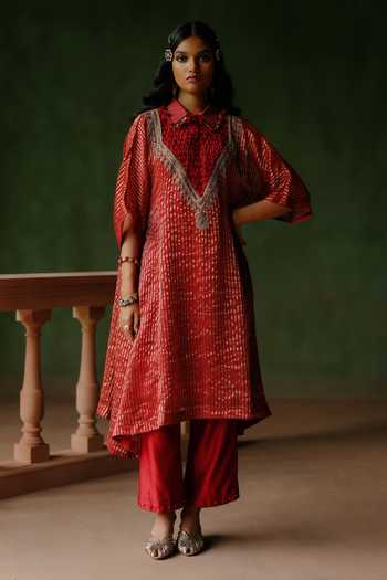 Alam By Tulsi Patel Zenara Zari Striped Kurta Set 