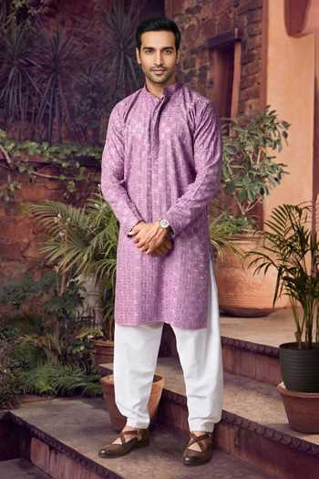 Jhambthreads Embroidered Kurta & Pyjama Set 