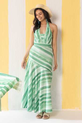 Zazu Striped Maxi Dress 