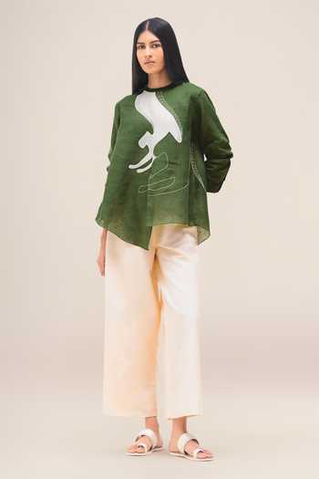 Ampm Aquila Linen Shirt & Palazzo Set 