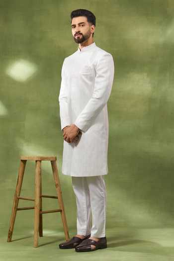 Spring Break Jacquard Woven Sherwani Set 