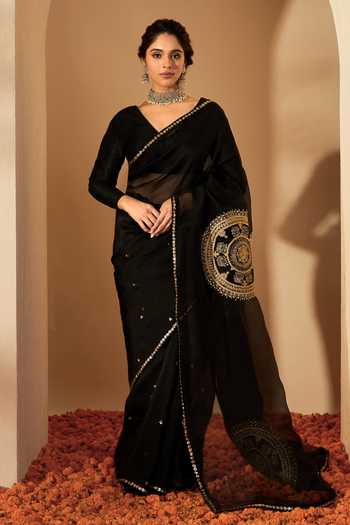 Roohbyridhimaa Black Bhavya Saree Set 