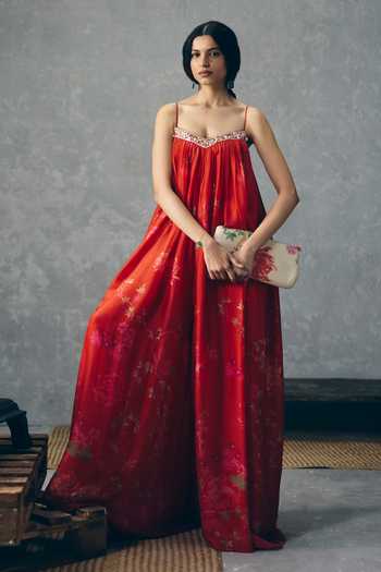 EASE Yume Neckline Embroidered Jumpsuit 