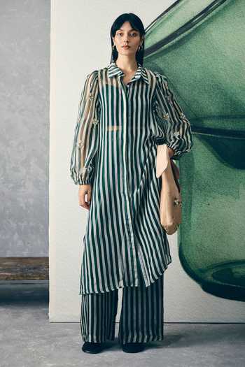 EASE Midori Stripe Print Kurta & Pant Set 