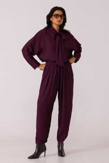 The Summer House Sonja Wine Barrel Pant 