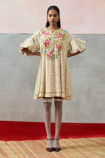 Pooja Rajgarhia Gupta Sicily Embroidered Double Georgette Dress 