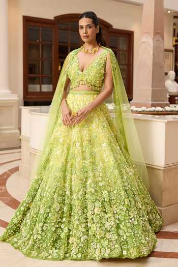 Opus Atelier Ombre Stella Embroidered Lehenga Set 