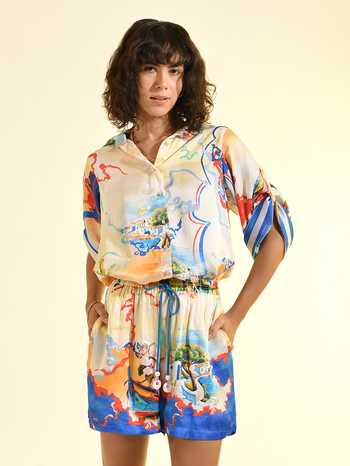 Bhanuni By Jyoti Coastal Print Shirt 