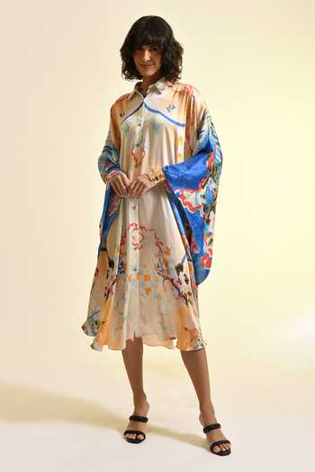 Bhanuni By Jyoti Coastal Print Kaftan 