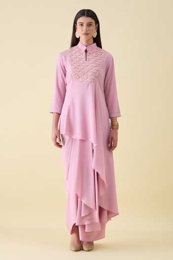 Aakaar Sequin Embellishment Kurta & Skirt Set 