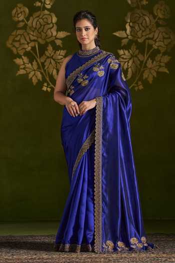 Almaari By Pooja Patel Rohitha Embroidered Saree & Blouse Set 