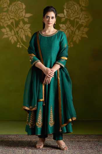 Almaari By Pooja Patel Rochana Embroidered Anarkali Set 