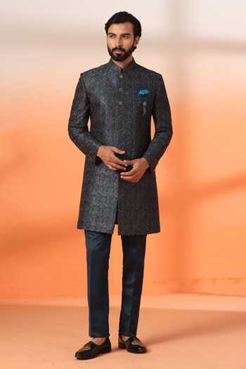 ZOOP MEN Sequin Embroidered Sherwani Set 