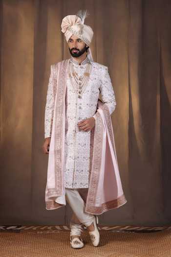 ZOOP MEN Hand Embroidered Sherwani Set 