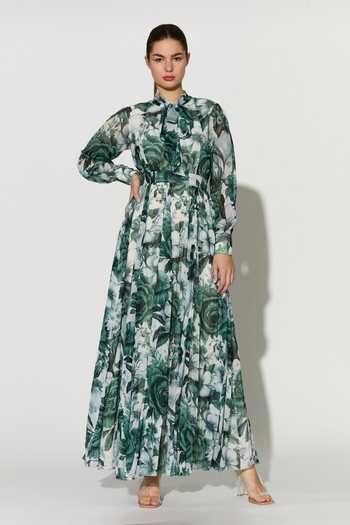 Koai Floral Georgette Maxi Dress 