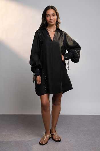 Style Junkiie After Dark Linen Dress 