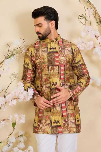 Kasbah Animal Print Short Kurta 