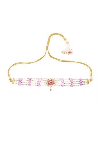 MAISARA JEWELRY Bead & Pearl String Choker 