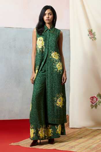 Pooja Rajgarhia Gupta Ponza Floral Pattern Tunic Set 