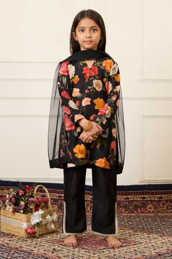 Mamma Plz Flower Print Kurta Set 