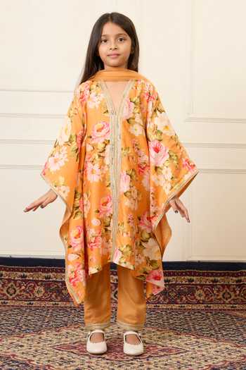Mamma Plz Flower Print Kaftan Set 