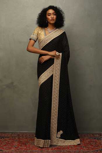 RI.Ritu Kumar Avishikta Saree With Unstitched Blouse Piece 