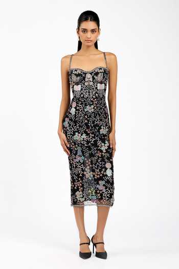 Aisha Rao Isavelle Tulle Bodycon Dress 