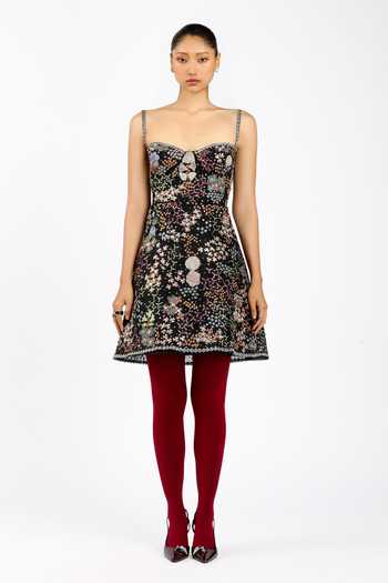 Aisha Rao Gracielle Black Tulle Babydoll Dress 