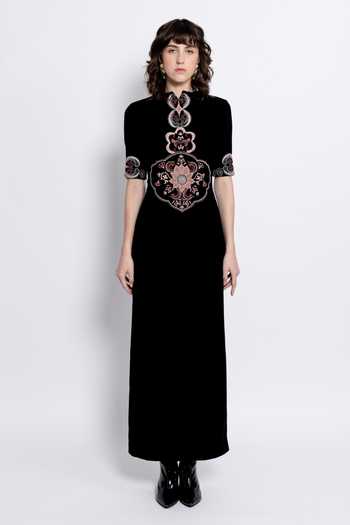 love, Kiki Svara Embroidered Bodycon Gown 