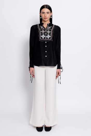 love, Kiki Ivara Embroidered Shirt & Trouser Set 
