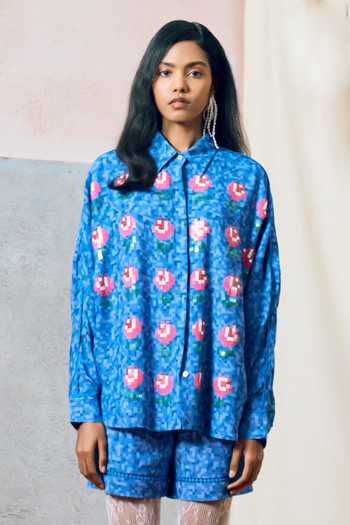 Pooja Rajgarhia Gupta Elba Floral Pattern Top 