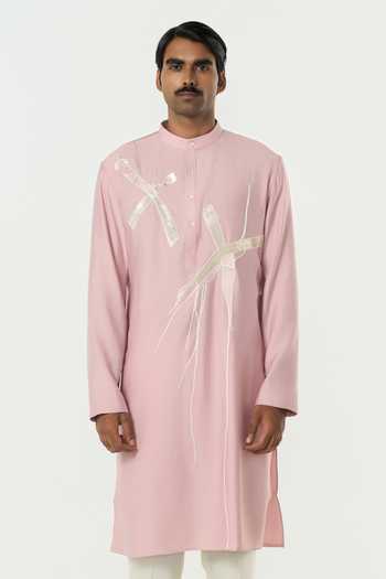 Line Out Line Axis Embroidered Kurta 